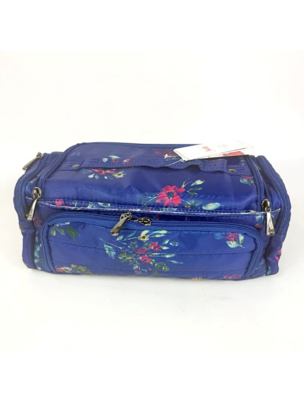 LUG Trolley Bouquet Blue Duo Cosmetic Cases Set Of 2 Medium & Small New - Picture 4 of 7